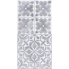  LASSELSBERGER Настенная плитка декор2 Кампанилья 1641-0094 20x40 серый