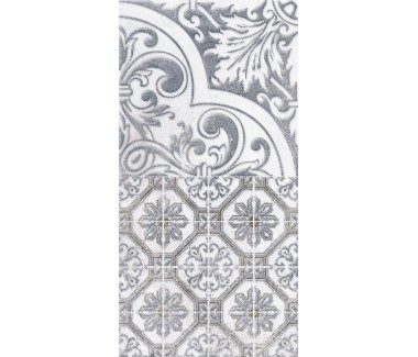  LASSELSBERGER Настенная плитка декор3 Кампанилья 1641-0095  20x40 серый