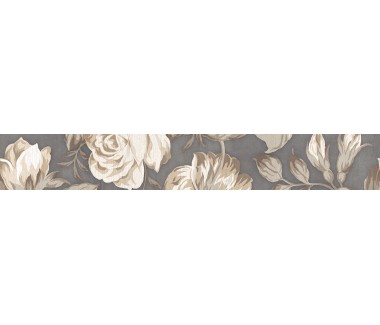  LASSELSBERGER Бордюр настенный Фиори Гриджо 1506-0100 9х60 цветы