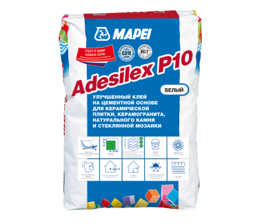 ADESILEX P10 улучшенный белый клей на цементной основе (25 кг) 